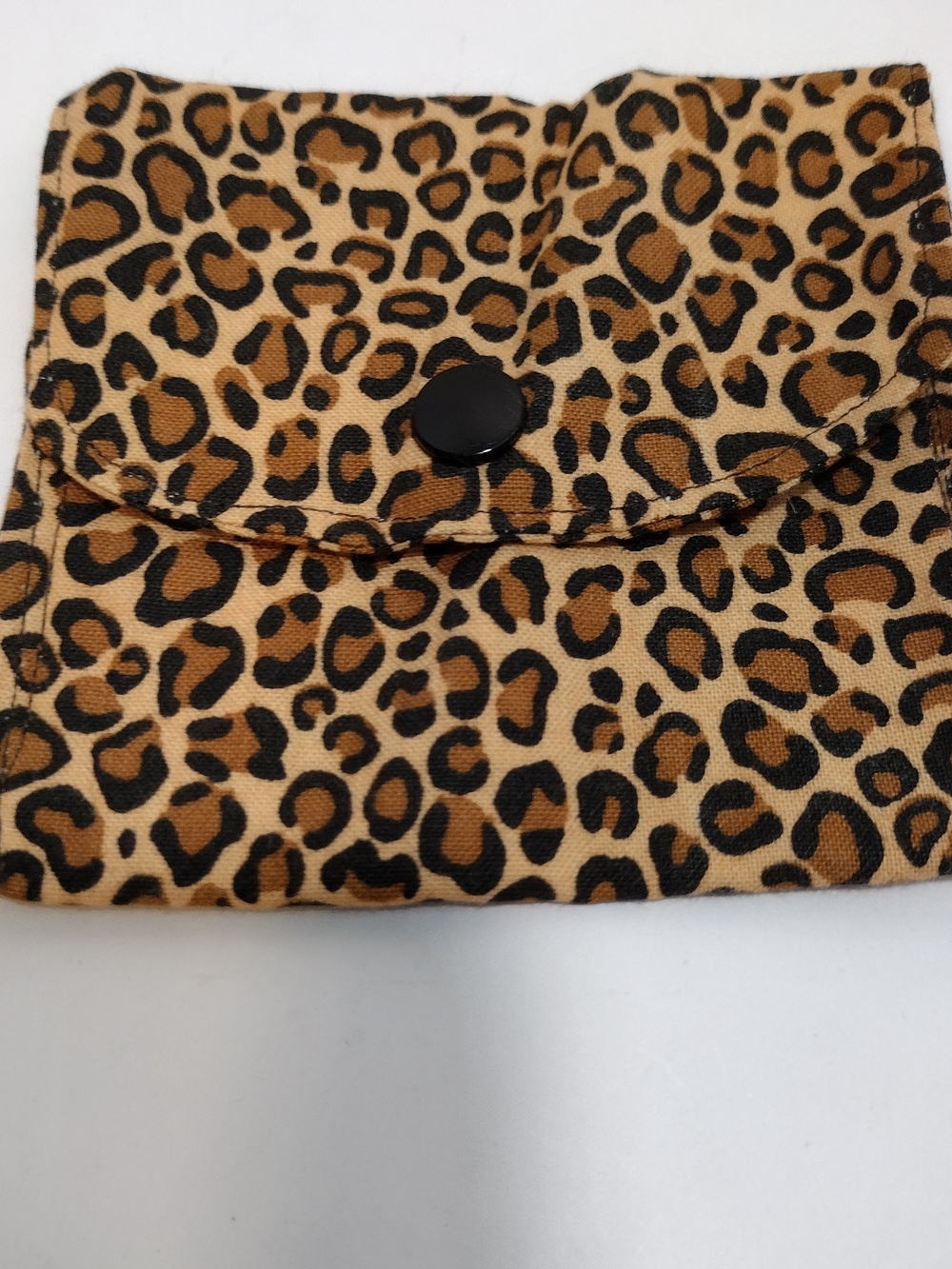 Handmade Leopard Print Fabric Pouch Set – 4 Pieces, Snap Closures - Picture 8 of 15